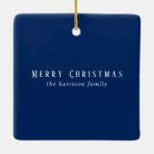 素敵な写真クリスマス セラミックオーナメント (裏面)