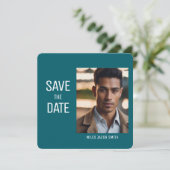 素敵な写真 卒業おめでとう 招待状 保存日付 (スタンド正面)