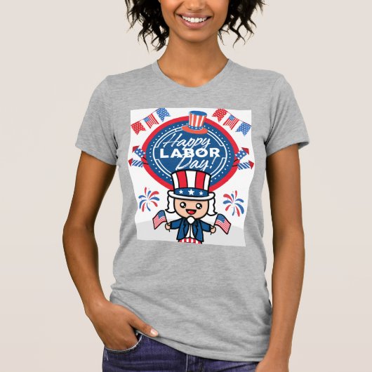 素敵な労働デザイン Tシャツ (正面)