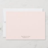 素敵な十字架の写真 洗礼招待状 - ピンク 招待状 (裏面)