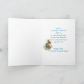 素敵な友人の妹イースターキュートバニーラビット シーズンカード (内部)