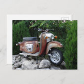 素敵な古いスクーター写真はがき ポストカード (正面/裏面)
