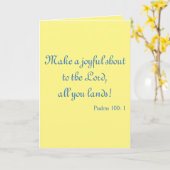 素敵な叫び声を上げる カード (黄色い花)