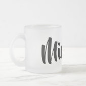 素敵な名前 フロストグラスマグカップ (左)