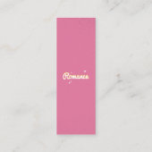 素敵な夏のカスタマイズ可能ミニブックマーク コーリングカード (裏面)