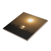 素敵な夏の夕日 タイル (側面)