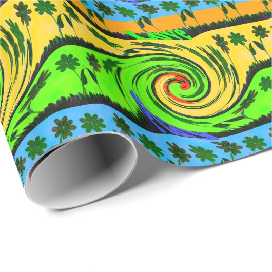 素敵な夏の波の色 ラッピングペーパー (ロールコーナー)