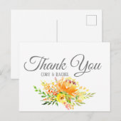素敵な夏の花束 サンクス ポストカード (正面/裏面)