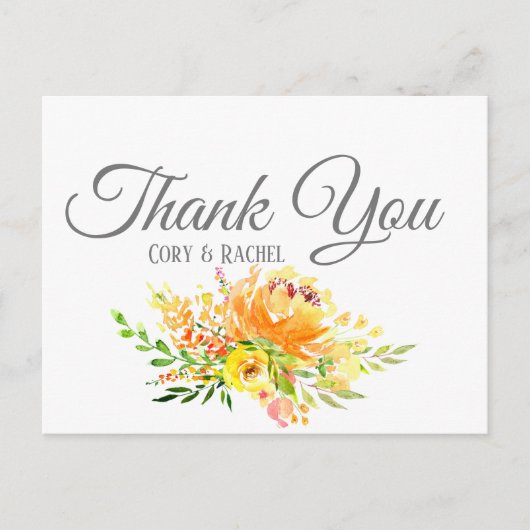 素敵な夏の花束 サンクス ポストカード (正面)