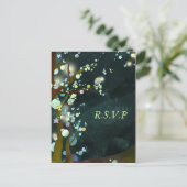 素敵な夜:結婚式のRSVPはがき インビテーションポストカード (スタンド正面)