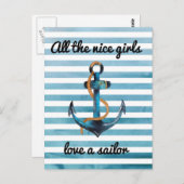 素敵な女の子はみんなセーラー葉書が好きだ ポストカード (正面/裏面)