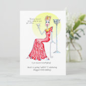 素敵な女性の誕生日招待状！ 招待状 (スタンド正面)