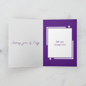 素敵な妻キャットラブアニバーサリー カード (内部)