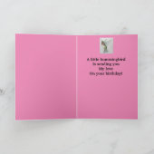 素敵な妻誕生日ハミングバードカード カード (内部)