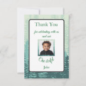 素敵な子供の誕生日お礼カード サンキューカード (正面)