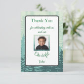 素敵な子供の誕生日お礼カード サンキューカード (スタンド正面)