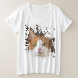 素敵な子猫 プラスサイズTシャツ