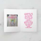 素敵な孫娘イースターカード サンキューカード (内部)