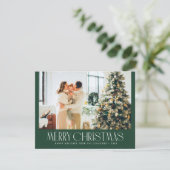 素敵な家族写真メリークリスマスホリデーカード シーズンカード (スタンド正面)