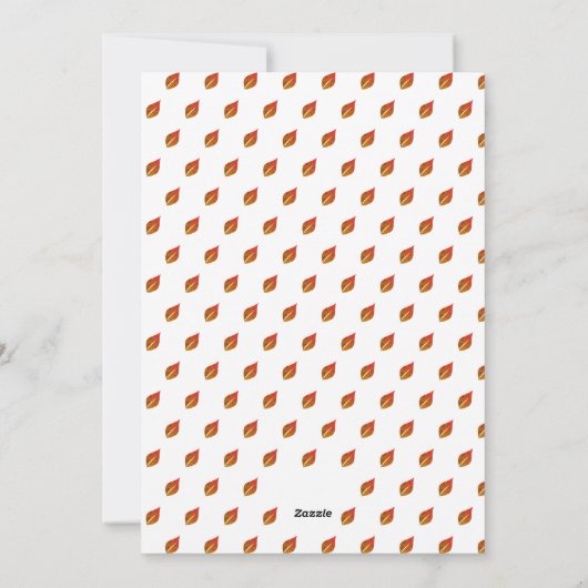 素敵な家族写真紅葉楽しいクリスマス シーズンカード (裏面)