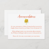 素敵な宿泊施設ひまわりテーマ エンクロージャーカード (正面/裏面)