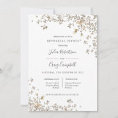 素敵な小さな離れ緑のリハお洒落ーサルディナー 招待状 (正面)