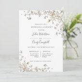 素敵な小さな離れ緑のリハお洒落ーサルディナー 招待状 (スタンド正面)