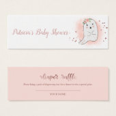 素敵な幽霊ハロウィーンベビーシャワーおむつラッフル (正面&裏面)