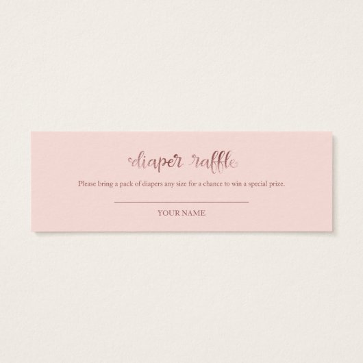 素敵な幽霊ハロウィーンベビーシャワーおむつラッフル (裏面)