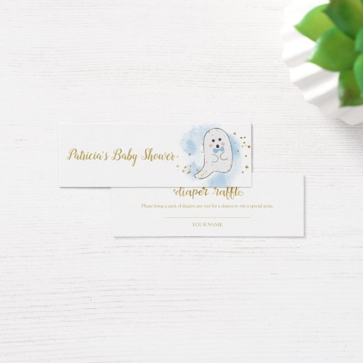 素敵な幽霊ハロウィーンベビーシャワーおむつラッフル (デスク)