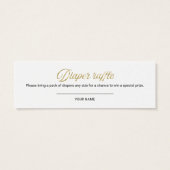 素敵な幽霊ハロウィーンベビーシャワーおむつラッフル (裏面)