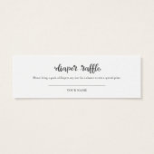 素敵な幽霊ハロウィーンベビーシャワーおむつラッフル (裏面)