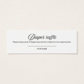 素敵な幽霊ハロウィーンベビーシャワーおむつラッフル (裏面)