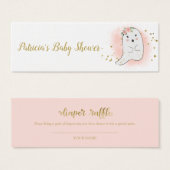 素敵な幽霊ハロウィーンベビーシャワーおむつラッフル (正面&裏面)