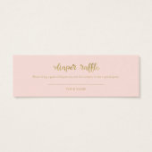 素敵な幽霊ハロウィーンベビーシャワーおむつラッフル (裏面)