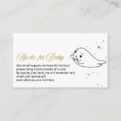 素敵な幽霊ハロウィーン赤ちゃんシャワーベビー本 エンクロージャーカード (正面)