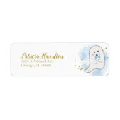 素敵な幽霊ハロウィーン赤ちゃんシャワーラベル ラベル (正面)