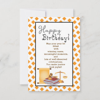 素敵な弁護士の誕生日に カード