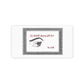 素敵な引用文のEyドクターラベル ラベル (正面)