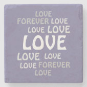 素敵な愛バレンタイン、誕生日、ギフトストーンのコースター ストーンコースター (正面)