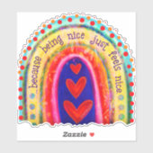素敵な感じ可愛いレインボーのインスピレーション シール (シート)