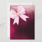 素敵な抽象的な落ちる結婚式の招待状 招待状 (裏面)