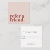 素敵な文字が友人を紹介する  スクエア名刺 (正面/裏面)