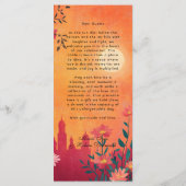 素敵な文字メニューカードサンセットセレナーデ メニュー (裏面)