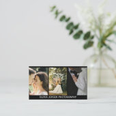 素敵な文字モダンフォトグラファーの名刺 名刺 (スタンド正面)