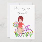 素敵な旅はがき。Biを持つ漫画の少女 シーズンカード (正面)