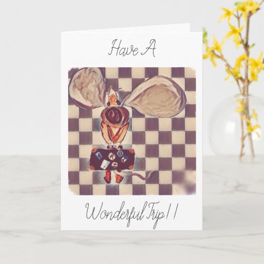 素敵な旅を！ カード (黄色い花)