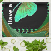 素敵な日とより良い夜の蝶を持っている.png キッチンタオル (折り畳み)