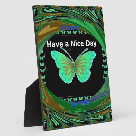 素敵な日とより良い夜の蝶を持っている.png フォトプラーク (側面)