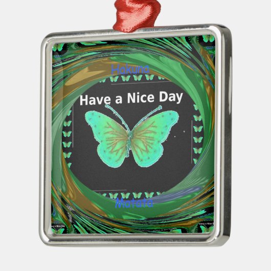 素敵な日とより良い夜の蝶を持っている.png メタルオーナメント (左)